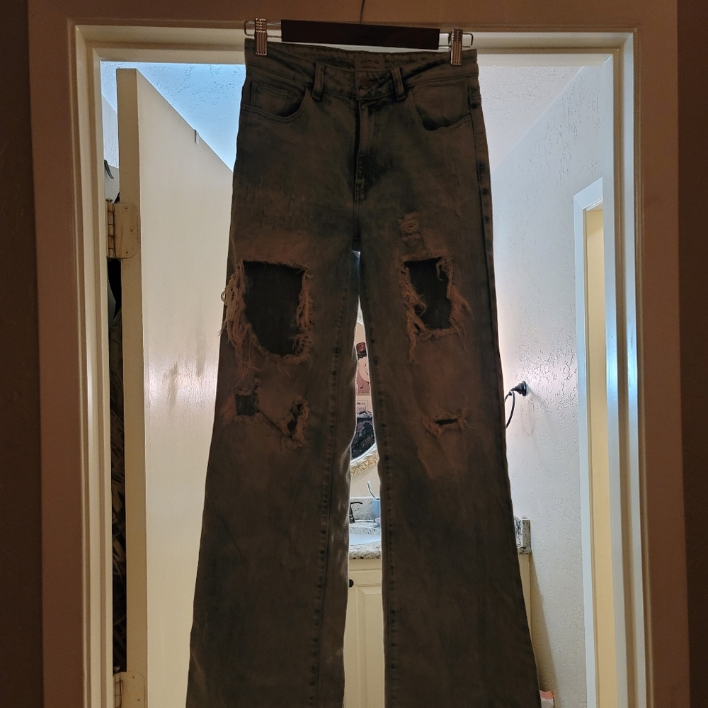 Straight leg jeans